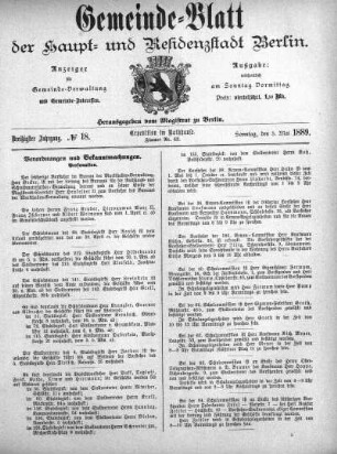 1889,18: No. 18, 5. Mai 1889