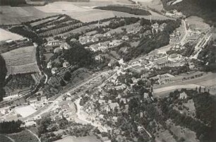 Gottleuba : Gesamtansicht, Luftbild