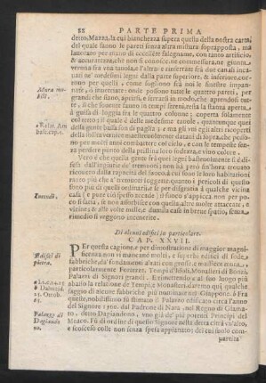 Cap. XXVII. Di alcuni edifici in particolare