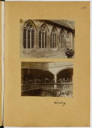 Kirche, Nürnberg. Haus Tucherstraße, Nürnberg: Ansichten (aus: Skizzen- und Fotoalbum 24)