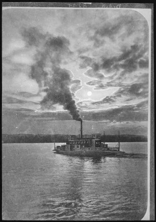 Nordamerika. Moonlight on the Columbia River