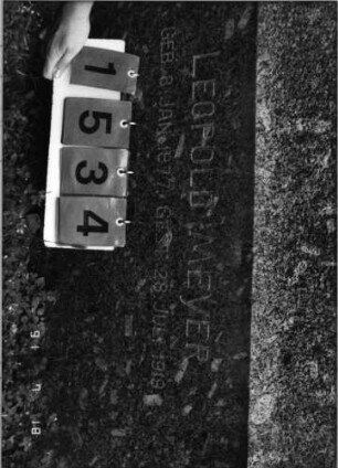 Grabstein 1534 [Hahn S. 153 Grab-Nr. 2069]: Grabstein 1534 (Detailaufnahme)[Hahn S. 153 Grab-Nr. 2069]