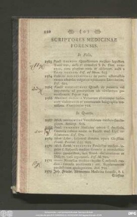 Scriptores Medicinae Forensis.