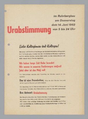 "Urabstimmung"