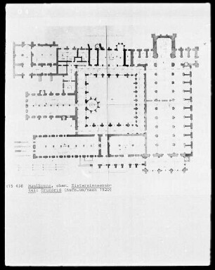 Maulbronn, ehemalige Zisterzienser-Abtei, Plan des Klosters