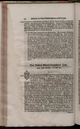 Des Bischof Alberts dreyzehntes Jahr, vom Jahr Christi, 1210 bis 1211.