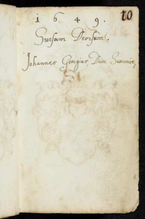 10 Johann Georgius, Dux Saxoniae