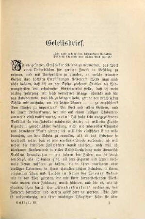 Gesammelte Schriften : Kleine Kulturbilder aus d. Volksleben d. alten Kaiserstadt an d. Donau, 3. Wienerisches : kleine Culturbilder aus d. Volksleben d. alten Kaiserstadt an der Donau
