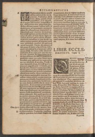 Liber Ecclesiasticus.
