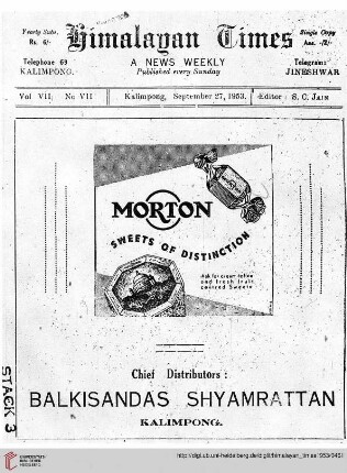 No. VII (27 September 1953)