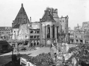 Zerstörte Matthäikirche (Südostseite)