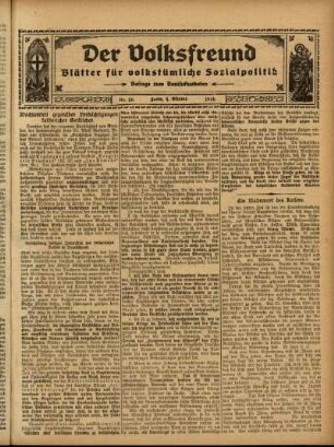 Ausgabe vom Sonntag, den 04. Oktober 1914.