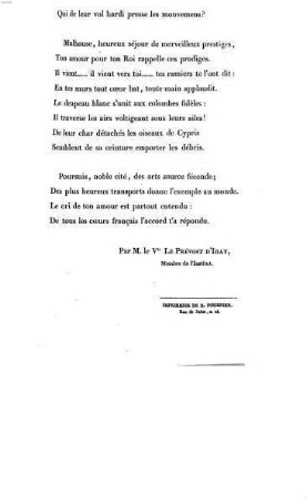 Hommage à Mulhouse, ou invitation aux jeunes poètes français à chanter le voyage de Charles X. : Concours d'avril 1829