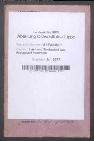 Erblasser: Kalle, Johann Friedrich: