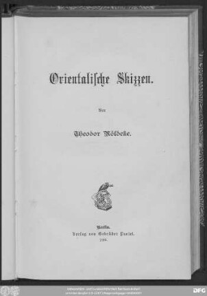 Orientalische Skizzen