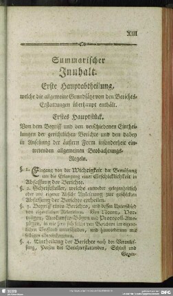 Summarischer Innhalt