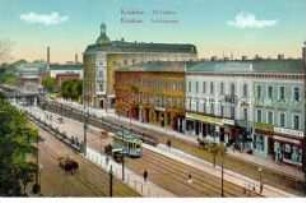 Die Lubiczgasse in Krakau (1916 unter russischer Oberhoheit)