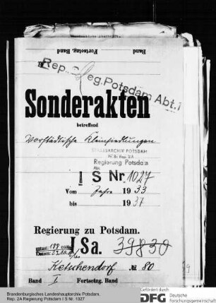 Kleinsiedlungen in Ketschendorf, Kr. Beeskow-Storkow
