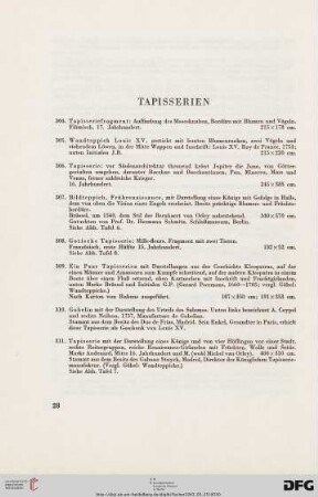 Tapisserien (Nr. 304-311)