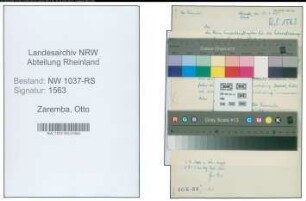 Entnazifizierung Otto Zaremba , geb. 00.00.0000 (Lehrer)