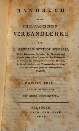 Handbuch der chirurgischen Verbandlehre. 2,2