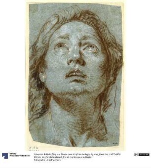 Studie zum Kopf der heiligen Agathe