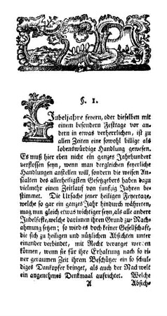 §. 1. [Die Gelegenheit zu dieser Abhandlung.]