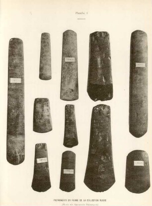 Planche I. - Instruments en pierre de la collection Massie