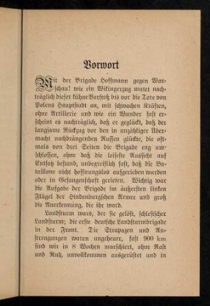 Vorwort W. Volz