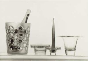 Sektkühler, Schale, Kerzenleuchter und Vase des Ateliers Peill & Putzler