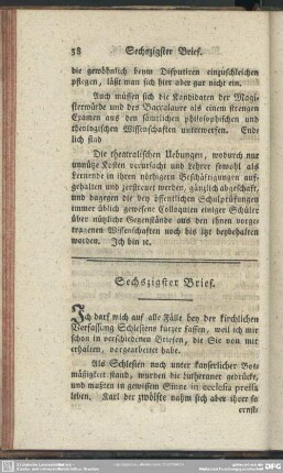 Sechszigster Brief