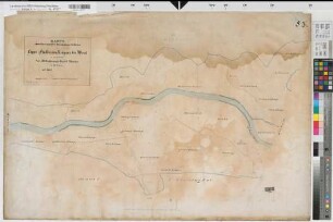 Lippe: Karte der Ufer und des Inundations-Gebietes des Lippe-Flusses von Neuhaus bis Wesel in III Sectionen. Section III: Regierungs-Bezirk Münster in 22 Blättern (19. Blatt)