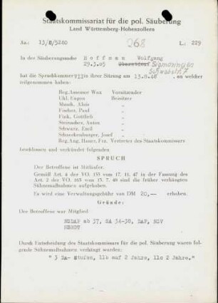 Hoffman, Wolfgang