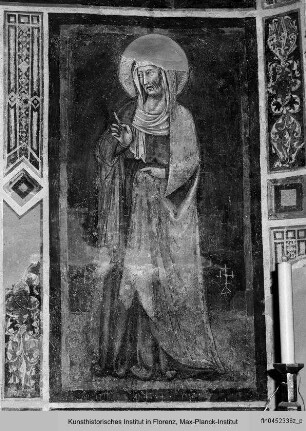 Melchisedek? und Heilige - Wandbilder: Melchisedek? (oder David?) u. Heilige