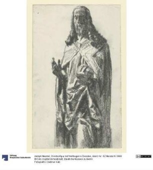 Christusfigur mit Weltkugel in Dresden