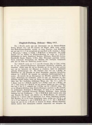 Siegfried-Stellung - Februar bis März 1917