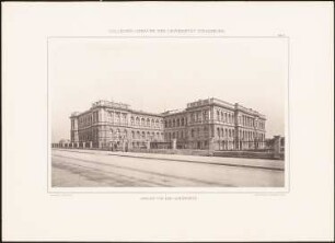 Kollegiengebäude der Kaiser-Wilhelm-Universität Straßburg: Ansicht von der Gartenseite
