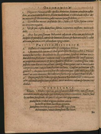 Oeconomicae.