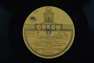 "Margarethe": Cavatine des Faust, 3. Akt: Gegrüßt sei mir, o heil'ge Stätte / (Ch. Gounod)