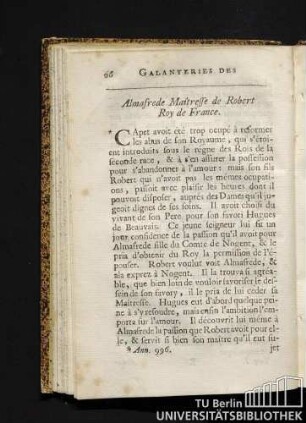 Almafrede Maitresse de Robert Roy de France.