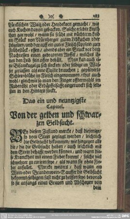Das ein und neuntzigste Capitel. Von der gelben und schwarzen Gelbsucht