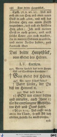 Das dritte Hauptstück, vom Gebet des Herrn.