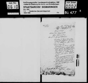 Heiratskonsens für Bartholomä Maier von Haigerloch