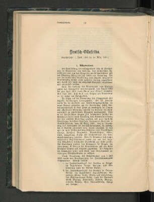 Deutsch-Ostafrika.