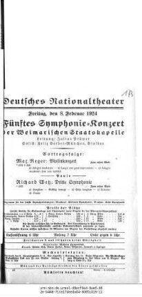 Fünftes Symphonie-Konzert