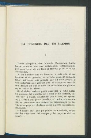 La herencia del tío Filemón