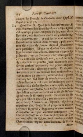 532-535, Quaeritur X. Quid Juris habeat Parochus, si ...