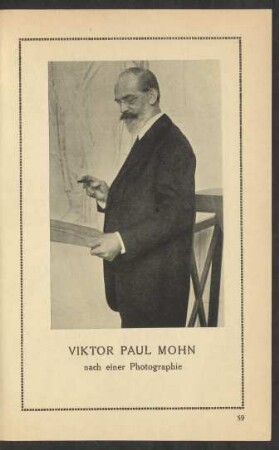 Viktor Paul Mohn nach einer Photographie