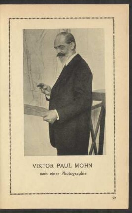Viktor Paul Mohn nach einer Photographie