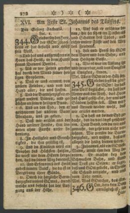 XVI. Am Feste St. Johannis des Täuffers